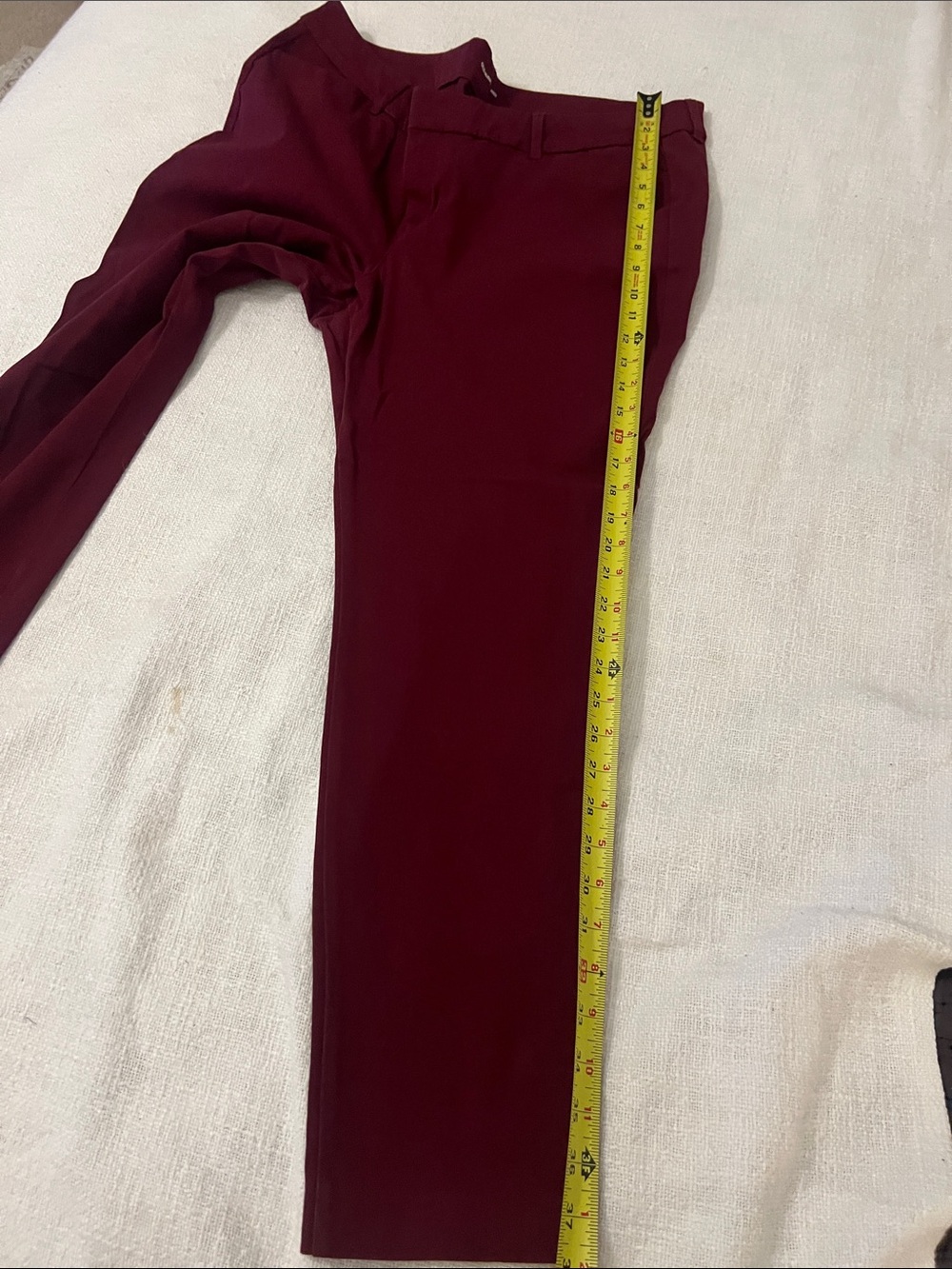 Old Navy Women’s Merlot/Wine Mid-Rise Pixie Skinny.Pants Sz 18-Petite - Picture 10 of 11